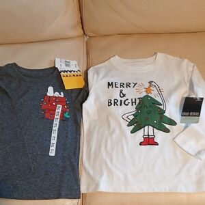 NWT 2 Long Sleeve Christmas T''S.  3T